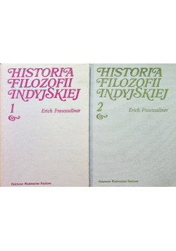 Historia filozofii indyjskiej Tom I i II