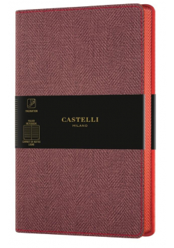 Notatnik 13x21cm linia Castelli Harris Red