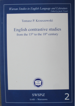 English contrastive studies from the 15th to the 18th century