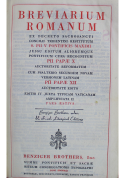 Breviarium Romanum 1946 r.
