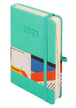 Kalendarz 2021 Memofix B6 Turkusowy DNS ANTRA