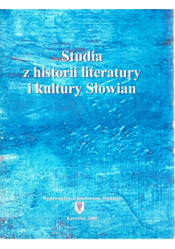 Studia z historii literatury i kultury słowian
