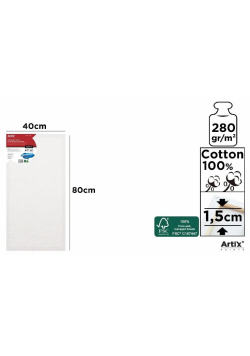Podobrazie 40x80x1,5cm 280G/m2