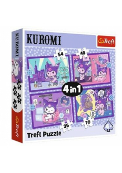 Puzzle 4w1 Dzień Kuromi Hello Kitty TREFL