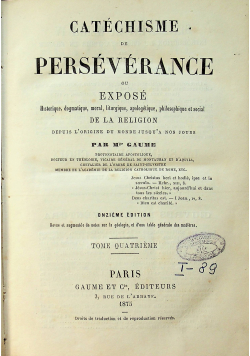 Catechisme de perseverance tome quatrieme 1875r