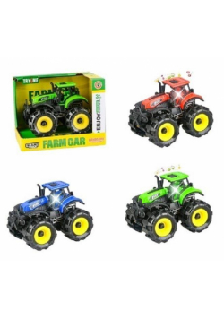 Traktor ze światłem i dźwiękiem 14,5cm mix