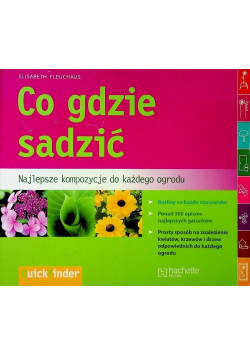 Co gdzie sadzić