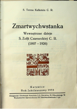 Zmartwychstanka 1933 r.