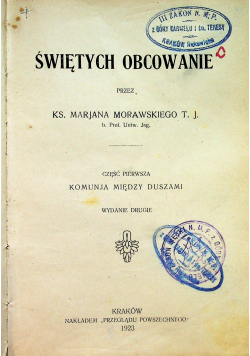 Świętych obcowanie 1923r