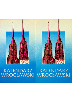 Kalendarz Wrocławski z 1993r 2 tomy