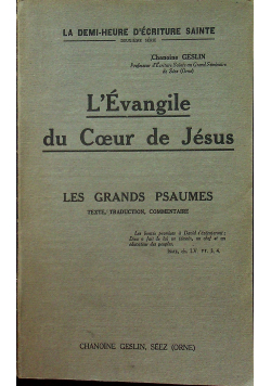 LEvangile du Coeur de Jesus 1923 r.