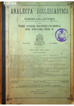 Analecta Ecclesiastica 1895 r.
