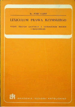 Lexiculum prawa rzymskiego