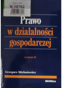 Prawo w działalności gospodarczej