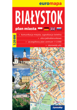 Białystok 1:20 000 papierowy plan miasta