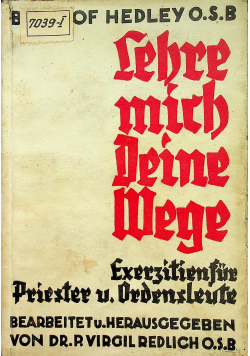 Lehre mich Deine Wege 1932 r.