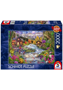 Puzzle 2000 PQ Rzeka w górach 113390