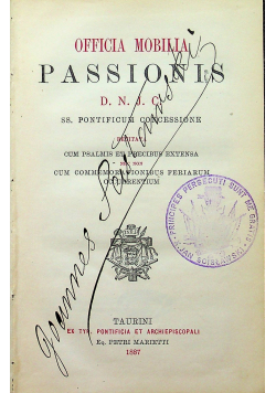 Officia mobilia Passions 1887 r