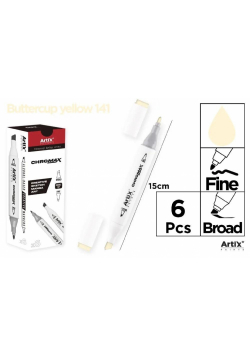 Marker Chromax z 2 końcówk. yellow 141 (6szt)