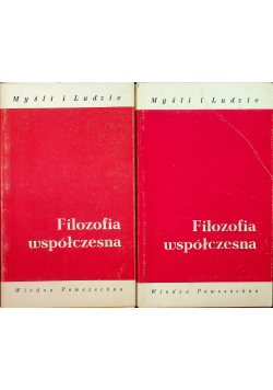 Filozofia współczesna 2 Tomy