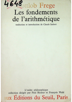 Les fondements de l arithmetique