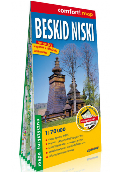 Beskid Niski laminowana mapa turystyczna 1:70 000