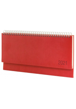 Terminarz 2021 Leżący Vivella Czerwony