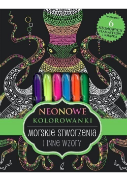 Neonowa kolorowanka Morskie stworzenia