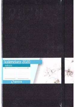 Kalendarz 2020 Sakura A5 Czarny DNS ANTRA