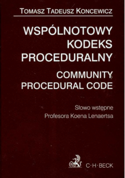 Wspólnotowy kodeks proceduralny: Community Procedural Code