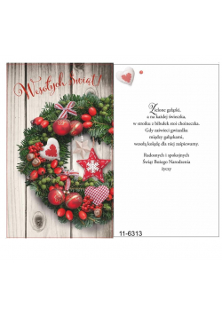 Karnet Boże Narodzenie + koperta ARGUS