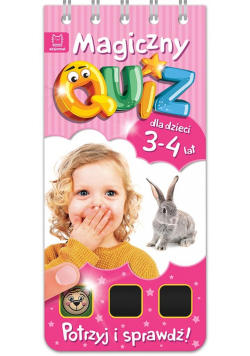 Magiczny quiz dla dzieci 3-4 lata. Różowy