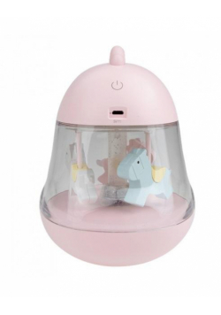 Pozytywka lampka nocna LED różowa