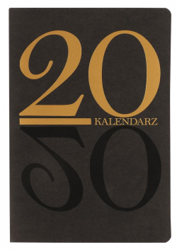 Kalendarz 2020 Kraft A5 czarny/złoty DNS ANTRA
