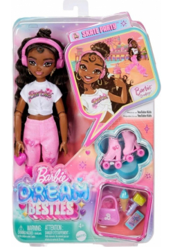 Barbie DreamBesties. Lalka na wrotkach JFX97