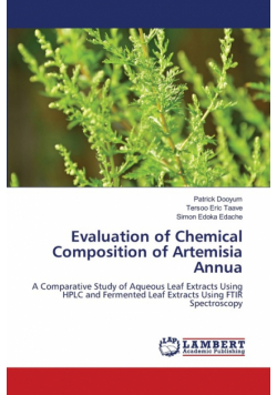 Evaluation of Chemical Composition of Artemisia Annua
