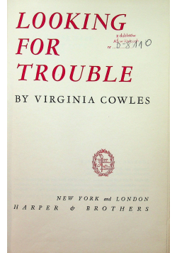 Looking for trouble 1941 r