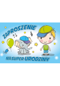 Zaproszenie Urodziny ZA-66 (10 szt.)