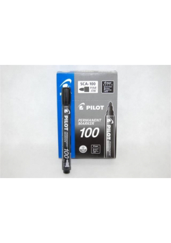Marker permanentny SCA-100 czarny (12szt) PILOT
