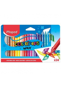 Kredki Colorpeps świecowe 24 kolory MAPED