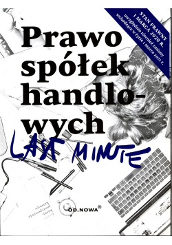 Last minute Prawo spółek handlowych