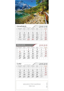 Kalendarz 2020 Trójdzielny Mnich CRUX