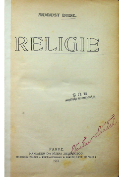 Religie 1913 r.