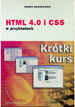 HTML 4 0 i CSS w przykładach