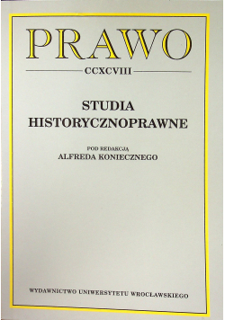 Prawo CCVCVIII studia historycznoprawne