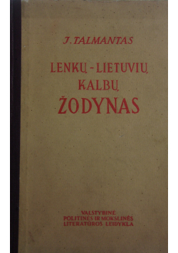 Lenku Lietuviu Kalbu Żodynas