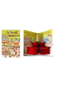 Karnet KBO-006 Urodziny tort