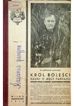 Król Boleści Nauki o Męce Pańskiej 1935 r