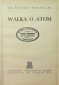 Walka o atom 1938 r.