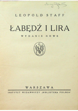 Łabędź i Lira 1929 r.